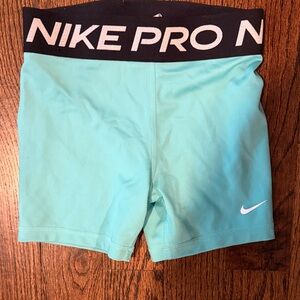 Girls Nike Pro Spandex Shorts